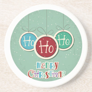 Ho Ho HO Retro Weihnachtsdesign Holiday Untersetze Untersetzer