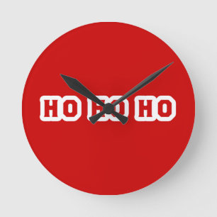 HO HO HO RUNDE WANDUHR
