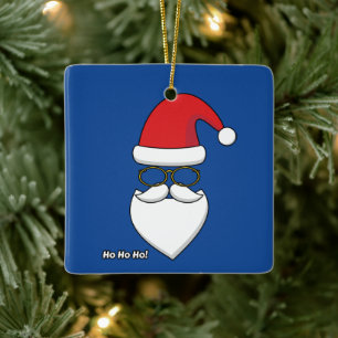 Ho Ho Ho Santa Claus Keramikornament