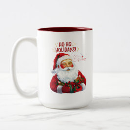 Ho Ho Ho Santa Claus - Weihnachten Zweifarbige Tasse