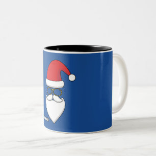 Ho Ho Ho Santa Claus Zweifarbige Tasse