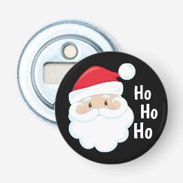 Ho Ho Ho Santa Face Frohe Weihnachtsfeiertage Rot Flaschenöffner
