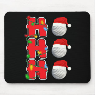Ho-ho-ho Santa Golf Weihnachtsgeschenk Mousepad