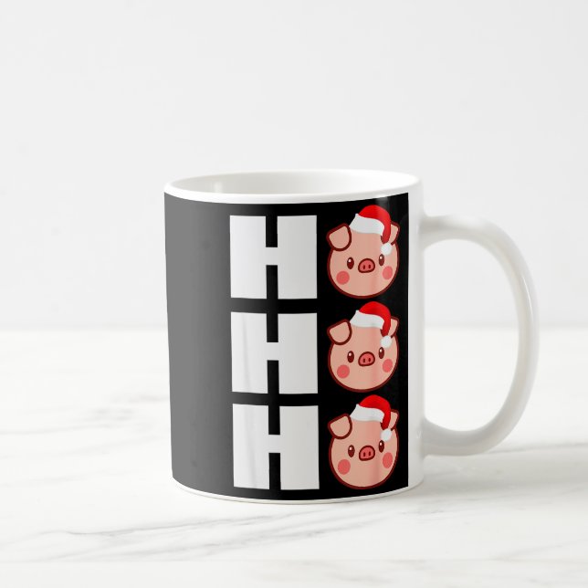 Ho Ho Ho Santa Hat Funny G Christmas Tee  Kaffeetasse (Rechts)