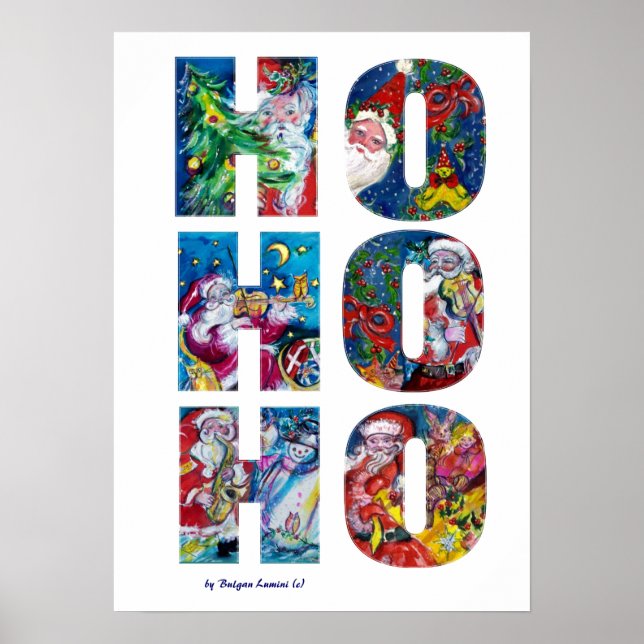 HO HO HO SANTA MUSICAL CHRISTMAS NIGHT POSTER (Vorne)