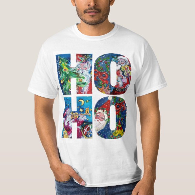 HO HO HO SANTA MUSICAL CHRISTMAS NIGHT T-Shirt (Vorderseite)