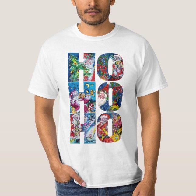 HO HO HO SANTA MUSICAL CHRISTMAS NIGHT T-Shirt (Vorderseite)
