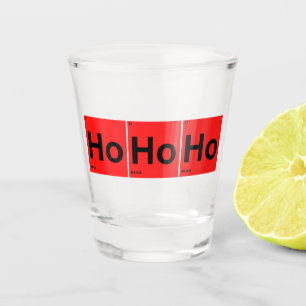Ho Ho Ho Santa Periodic Table Schnapsglas