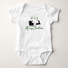 Ho, Ho, Ho Santa Sleigh und Rentier Weihnachten Baby Strampler