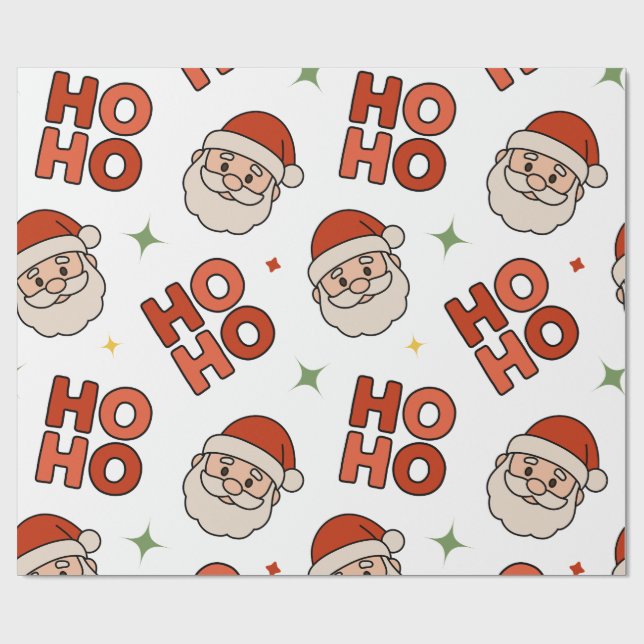 Ho Ho Ho Santa Wrapping Paper – Fun & Festive Geschenkpapier (Flach)