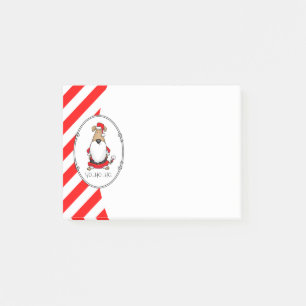 HO HO HO Sehr lustig Weihnachtskostüm Dog Sarcasti Post-it Klebezettel