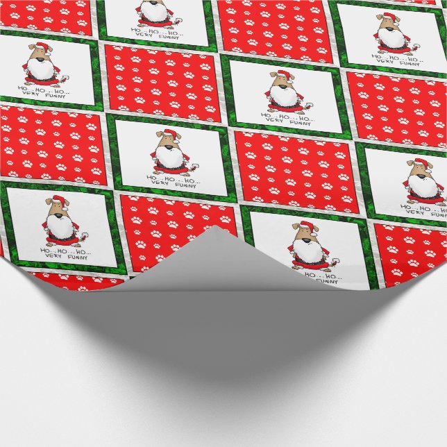 HO HO HO Sehr lustig Weihnachtskostüm Sarcastic Hu Geschenkpapier (Ecke)
