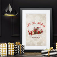 Ho Ho Ho seit 1890 vintage Weihnachtsgruß