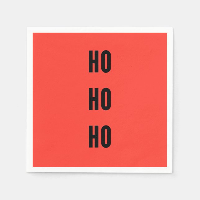 Ho Ho Ho Serviette (Vorderseite)