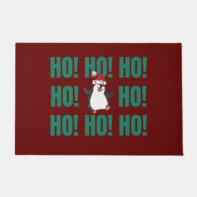 Ho Ho Ho Snowman Fußmatte (Vorderseite)