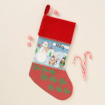 Ho Ho Ho Snowman und Penguin Weihnachts-Strumpf Weihnachtsstrumpf<br><div class="desc">Personalisieren Sie diesen süßen Weihnachtsbummel mit dem Namen Ihrer Wahl,  indem Sie einfach den Namen Ihrer Wahl in das Textfeld rechts neben dem Artikelbild eingeben. Dieser niedliche Velours gesäumte Weihnachtsweihnachtsfest Strumpf wird bestimmt jedem Urlauber gefallen,  dieser Weihnachtsmann gefallen. Macht ein großartiges Geschenk für Ihre Kinder oder geliebte Menschen.</div>