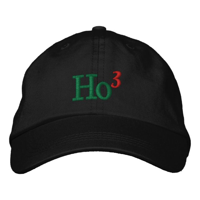 Ho Ho Ho Stickerei Bestickte Baseballkappe (Vorderseite)