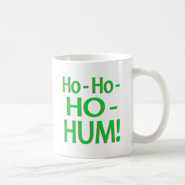 "Ho-Ho-Ho-Summen" grünes Logo Kaffeetasse (Rechts)