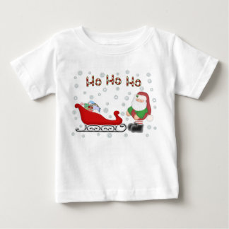 Ho Ho Ho T-shirt de blanc d'enfants en bas âge de