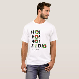 Ho! Ho! Ho!  T-shirt Radio amateur Noël indicatif 