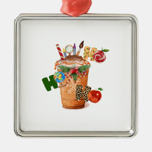 Ho Ho Ho Teacher Ornament Aus Metall