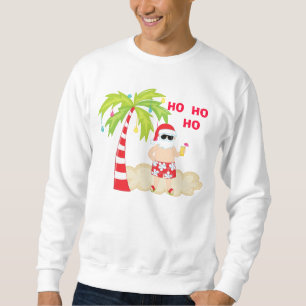 HO HO HO Tropical Père Noël Sweatshirt de Noël