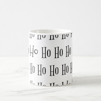 Ho Ho Ho Typografie Weihnachtskaffee Kaffeetasse