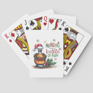 Ho Ho Ho und eine Flasche Rum spielen Karten Spielkarten