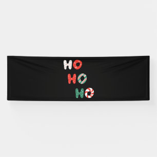 Ho Ho Ho Weihnachten 2,5x8 Vinyl Banner