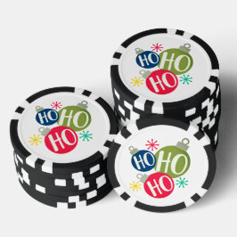 Ho Ho Ho Weihnachten Weihnachten Familie Matching Pokerchips
