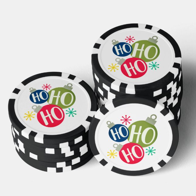Ho Ho Ho Weihnachten Weihnachten Familie Matching Pokerchips (Stapel)