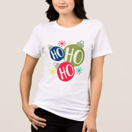Ho Ho Ho Weihnachten Weihnachten Familie Matching Tri-Blend Shirt