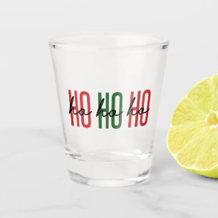 Ho Ho Ho Weihnachten Weihnachtssaison Familie Weih Schnapsglas