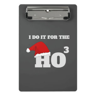 Ho Ho Ho Weihnachts Funny Text Weihnachtsgeschen Mini Klemmbrett