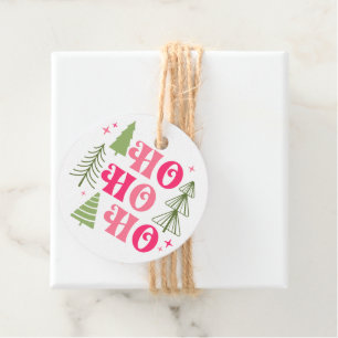 Ho Ho Ho Weihnachtsbaum Geschenkmarke Geschenkanhänger