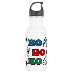 Ho-Ho-Ho Weihnachtsdesign Edelstahlflasche
