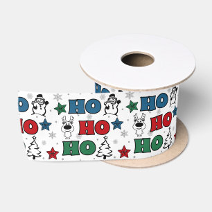 Ho-Ho-Ho Weihnachtsdesign Satinband