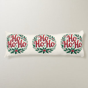 Ho Ho Ho Weihnachtsgirlande-Typografie-Design Seitenschläferkissen