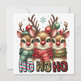 Ho Ho Ho Weihnachtskarte Feiertagskarte