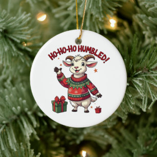 Ho Ho Ho Weihnachtsmann Hut Weihnachten Weihnachts Keramik Ornament