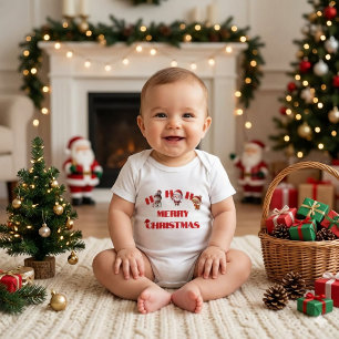 Ho Ho Ho Weihnachtsspaß Baby Strampler