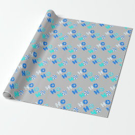 "Ho Ho Ho" Weihnachtsthema Geschenkpapier