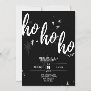 Ho Ho Ho Weihnachtszeit Party Einladung Modernes S