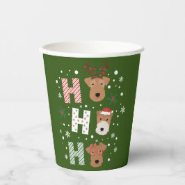 Ho Ho Ho Welsh Terrier Frohe Weihnachten Pappbecher