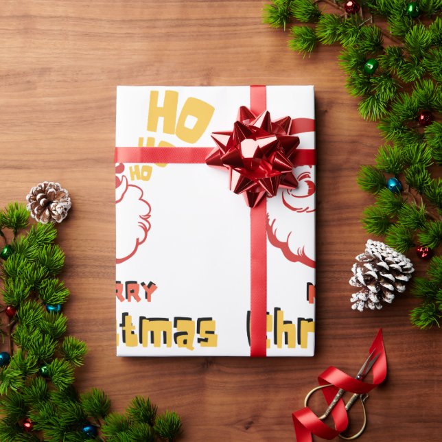 Ho Ho Ho Wrapping Paper Geschenkpapier (Feiertagsgeschenk)