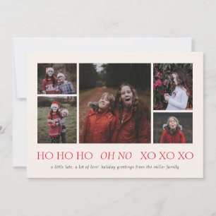 HO HO HO XO XO XO XO Carte photo de vacances Belat