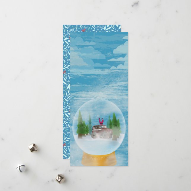 Ho ho Holidays Holiday Card Feiertagskarte (Vorderseite/Rückseite Beispiel)