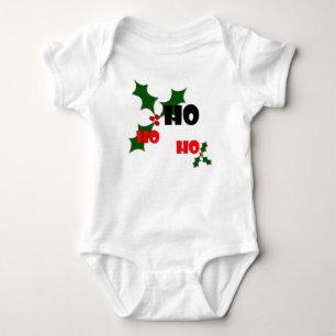 Ho Ho Holly & Berries Baby Bodysuit Strampler