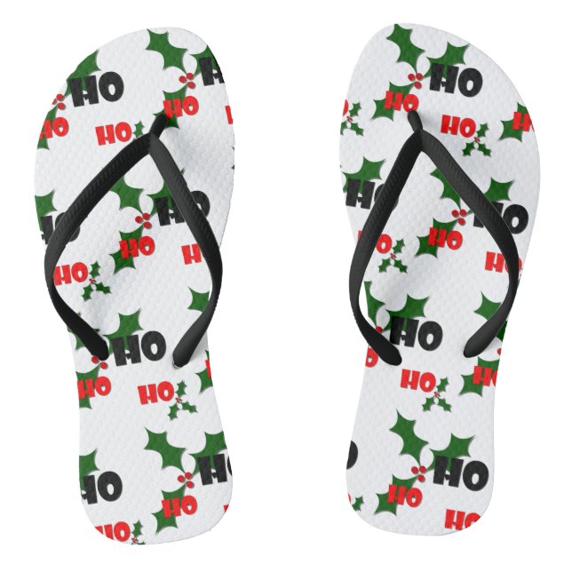 Ho Ho Holly & Berries Flip Flops (Fußbett)