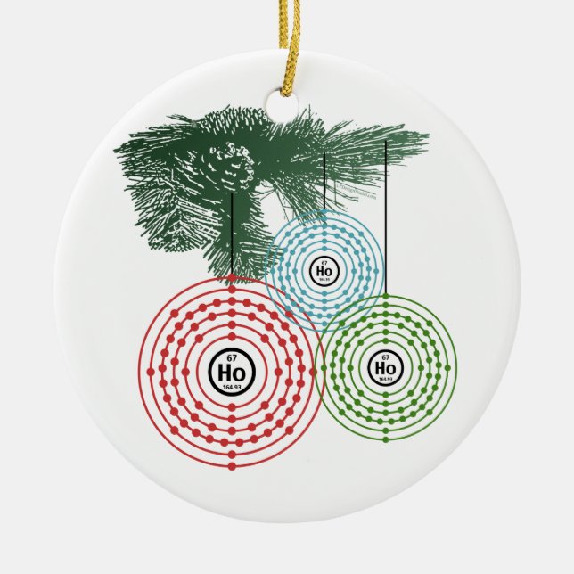 Ho Ho Holmium - Verzierung Keramik Ornament (Vorne)